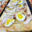 Pizza al taglio - Carbonara (pizza blanche)
