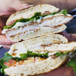 Sandwich escalopes de poulet Milanese provolone